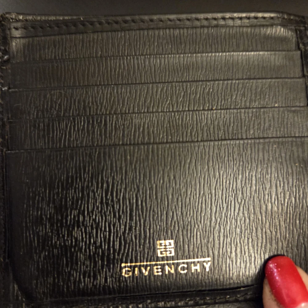 Black Leather Givenchy Gentleman Bifold Wallet